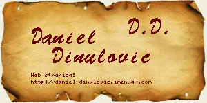 Daniel Dinulović vizit kartica